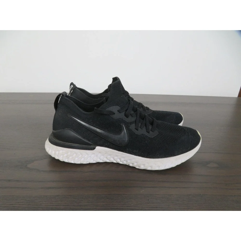 Nike Epic React Flyknit 2 Shoes Mens Size 12 Black Running Sneakers BQ8928-002